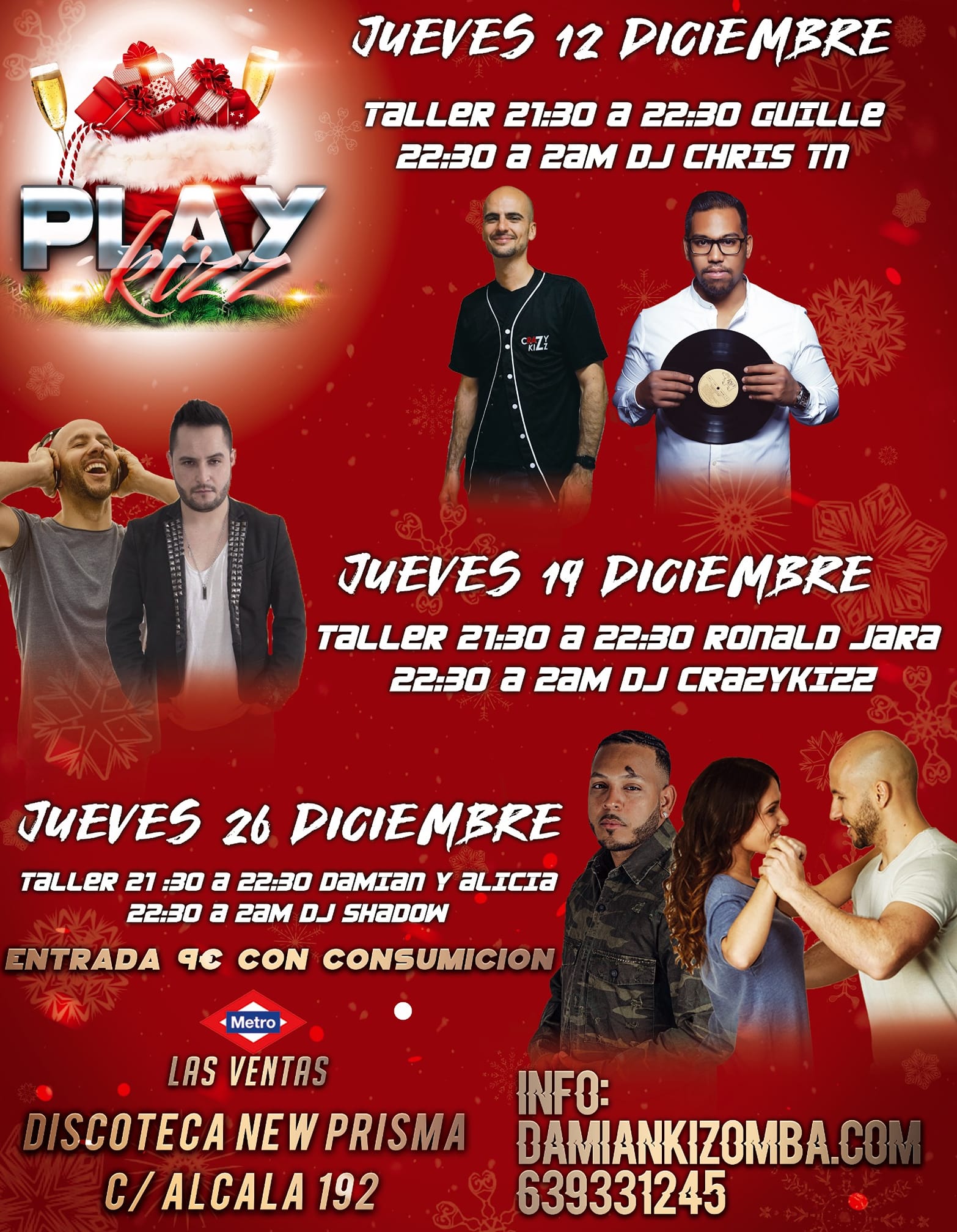 PLAYKIZZ Jueves Kizomba MADRID