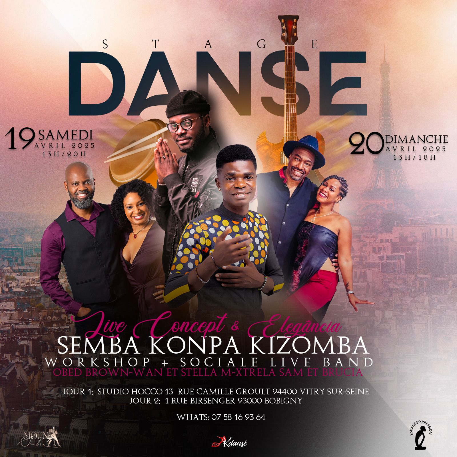 STAGE DE DANSE 💃🕺SᴱMᴮA KᴼNᴾA 𝕃𝕀𝕍𝔼 ℂ𝕆ℕℂ𝔼ℙ𝕋 Act III 🎶 et Elegância Act IV💜 WKN