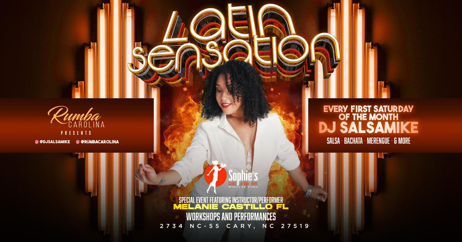 Cha Cha Cha and Salsa on 2 Footwork Shines Workshops with Melanie Castillo (FL)