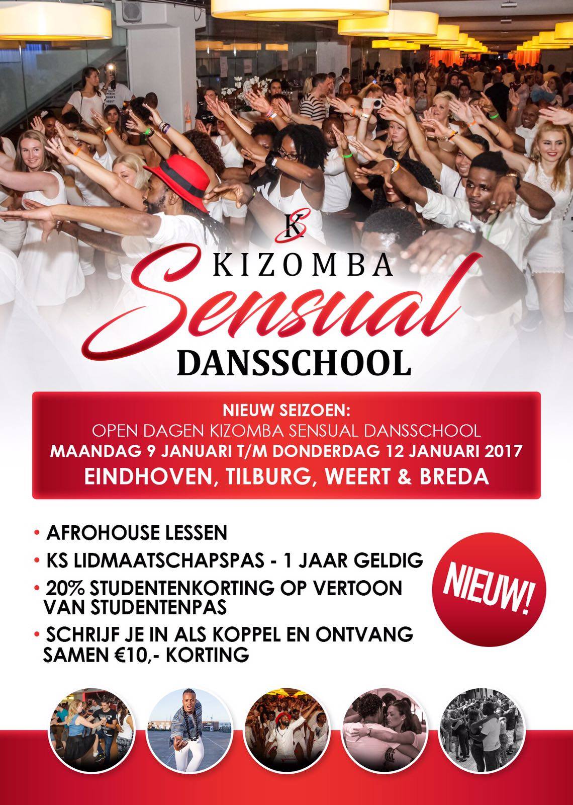 Kizomba Sensual open dagen: Eindhoven, Tilburg, Weert & Breda!