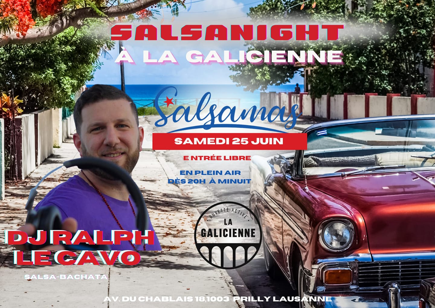 Salsanight à la Galicienne en plein air avec Salsamas
