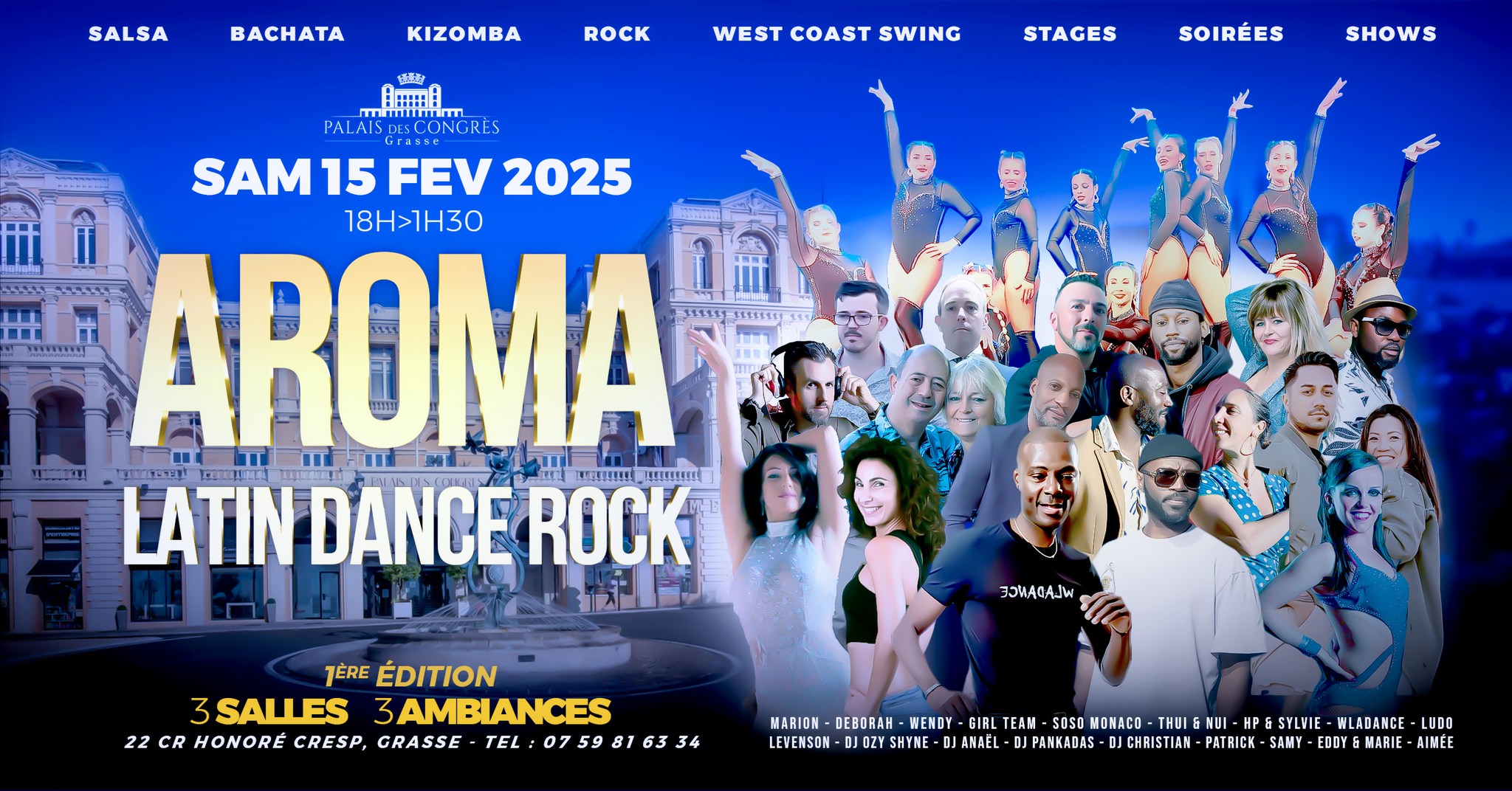 AROMA Latin Dance Rock✨ Palais des Congres Grasse✨