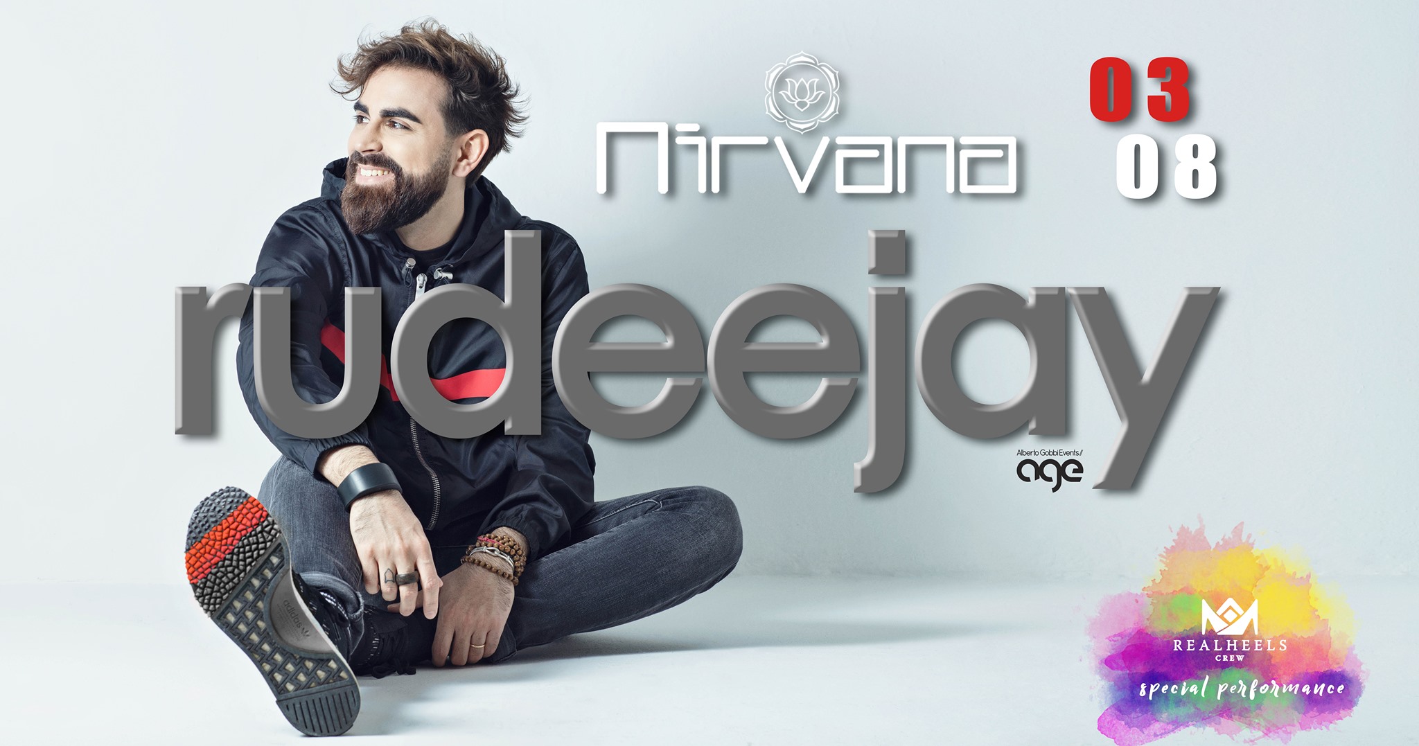 Rudeejay - Sabato 3 Agosto @Nirvana Discoteque