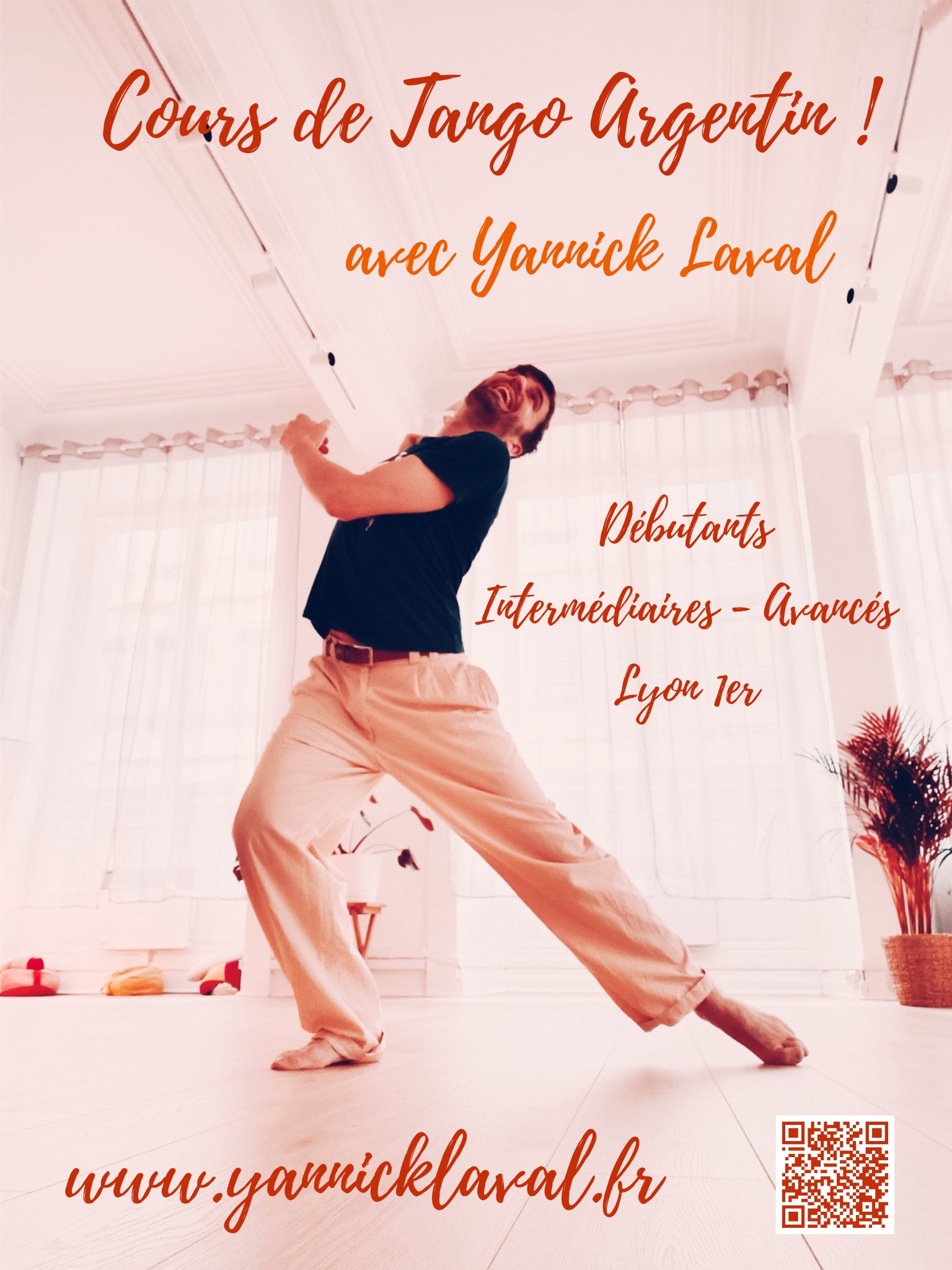 Cours de tango argentin (niveau inter-avancé) avec Yannick Laval !