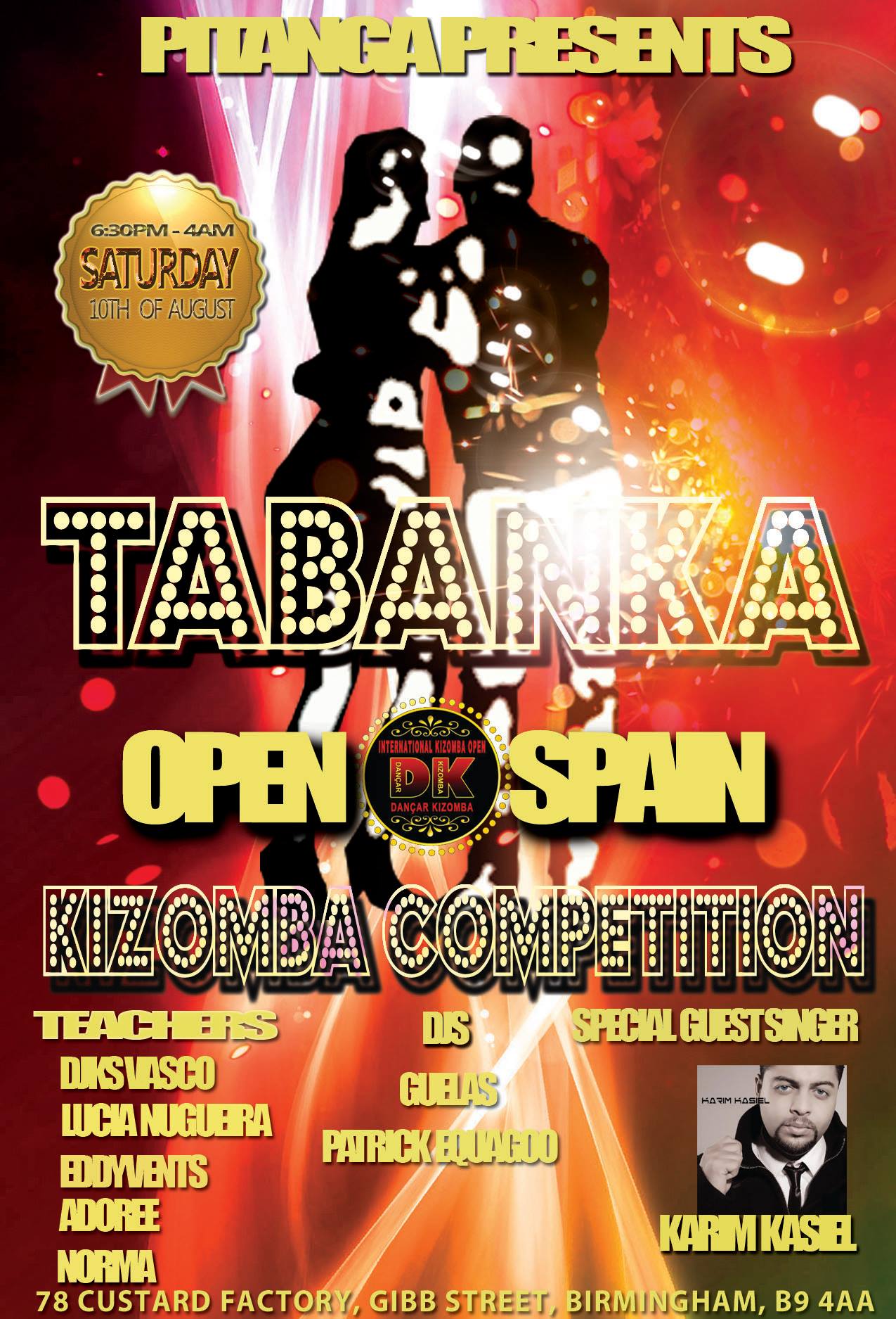 TABANKA OPEN SPAIN KIZOMBA COMPETITION AND DJKS VASCO BIRTHDAY
