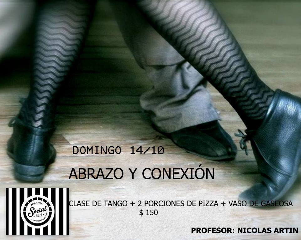 Clase de tango en social pizza