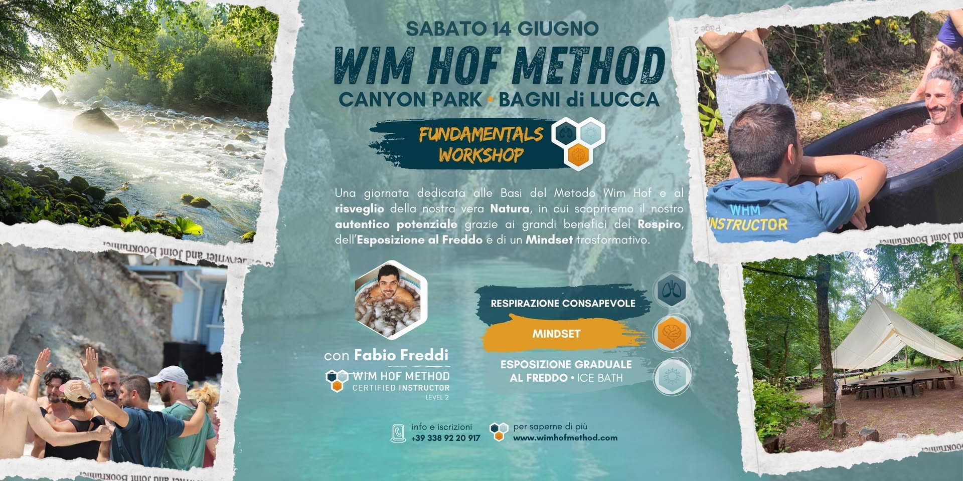 Wim Hof Method Fundamentals Workshop • Canyon Park • bagni di Lucca