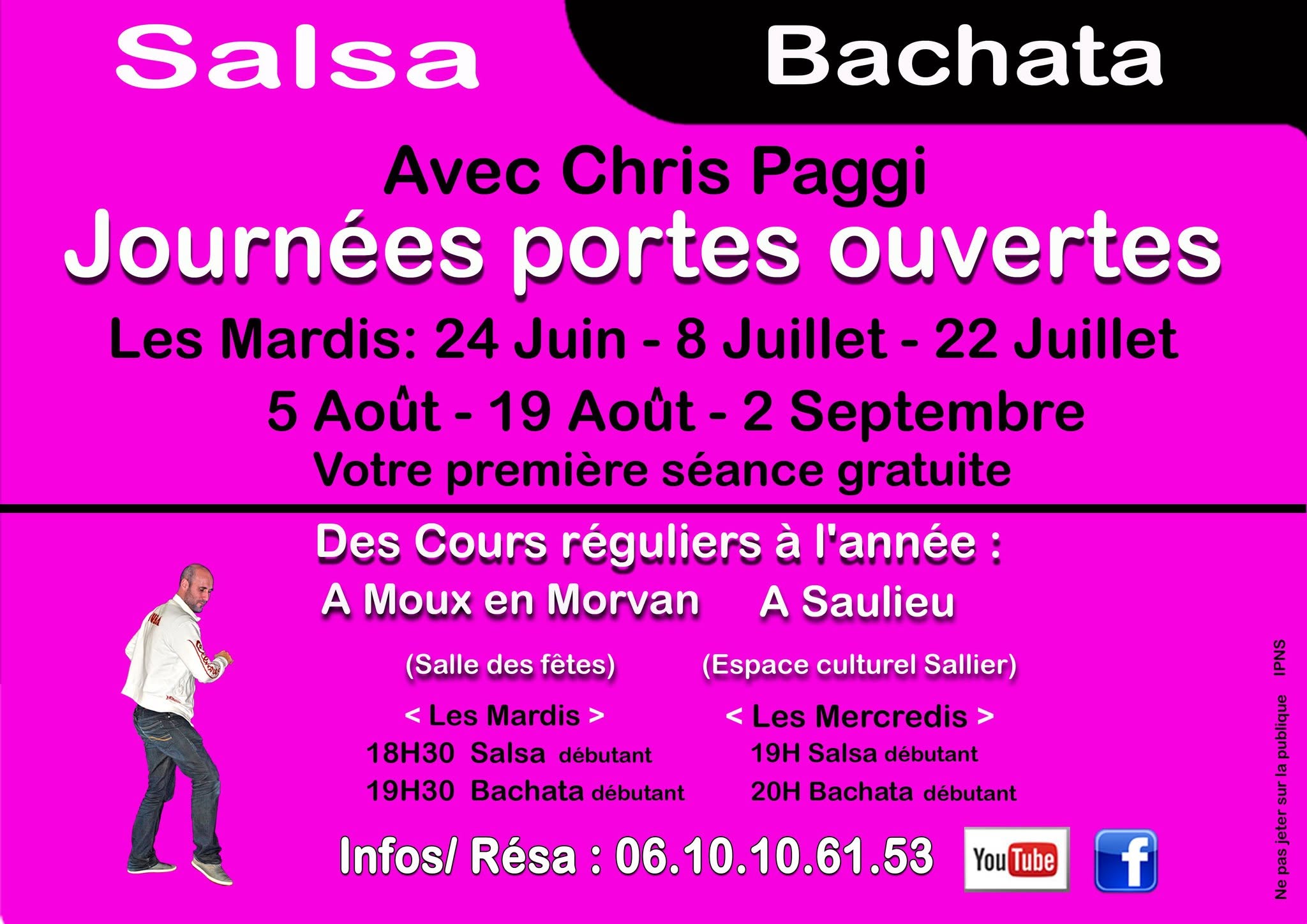 Portes ouvertes Salsa Bachata dans le Morvan 5 dates