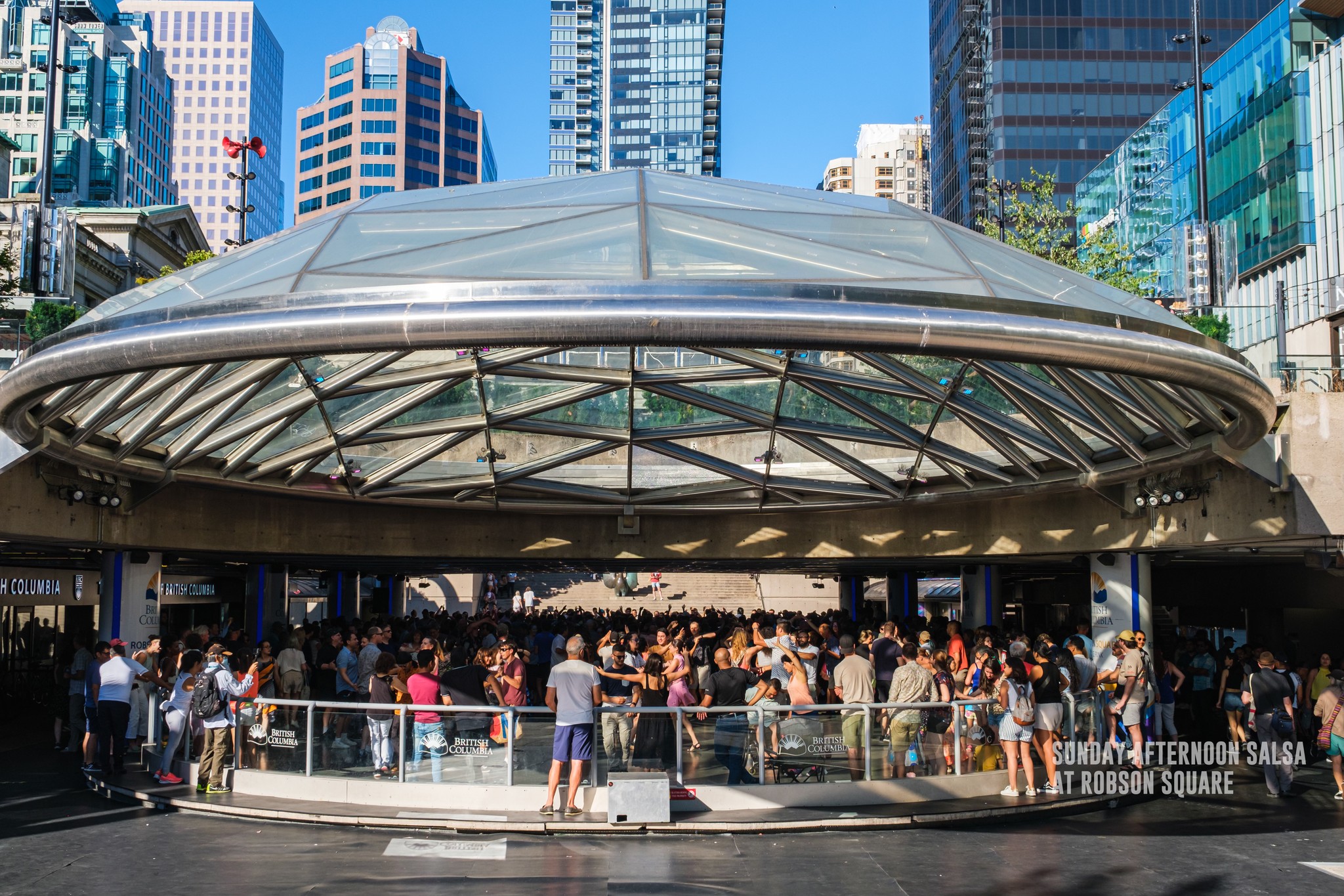 Sunday Afternoon Salsa at Robson Square July 14 2024