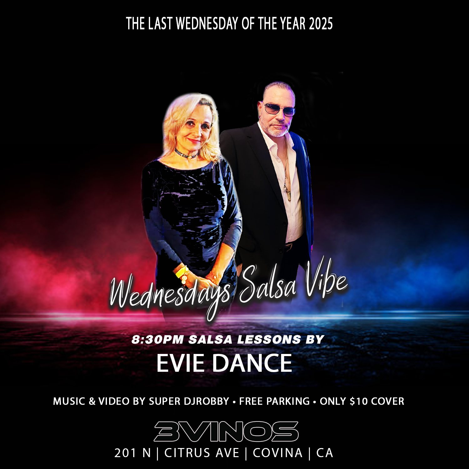 TONIGHT, THE LAST WEDNESDAY Of YEAR + FIN DE AÑO PARTY!