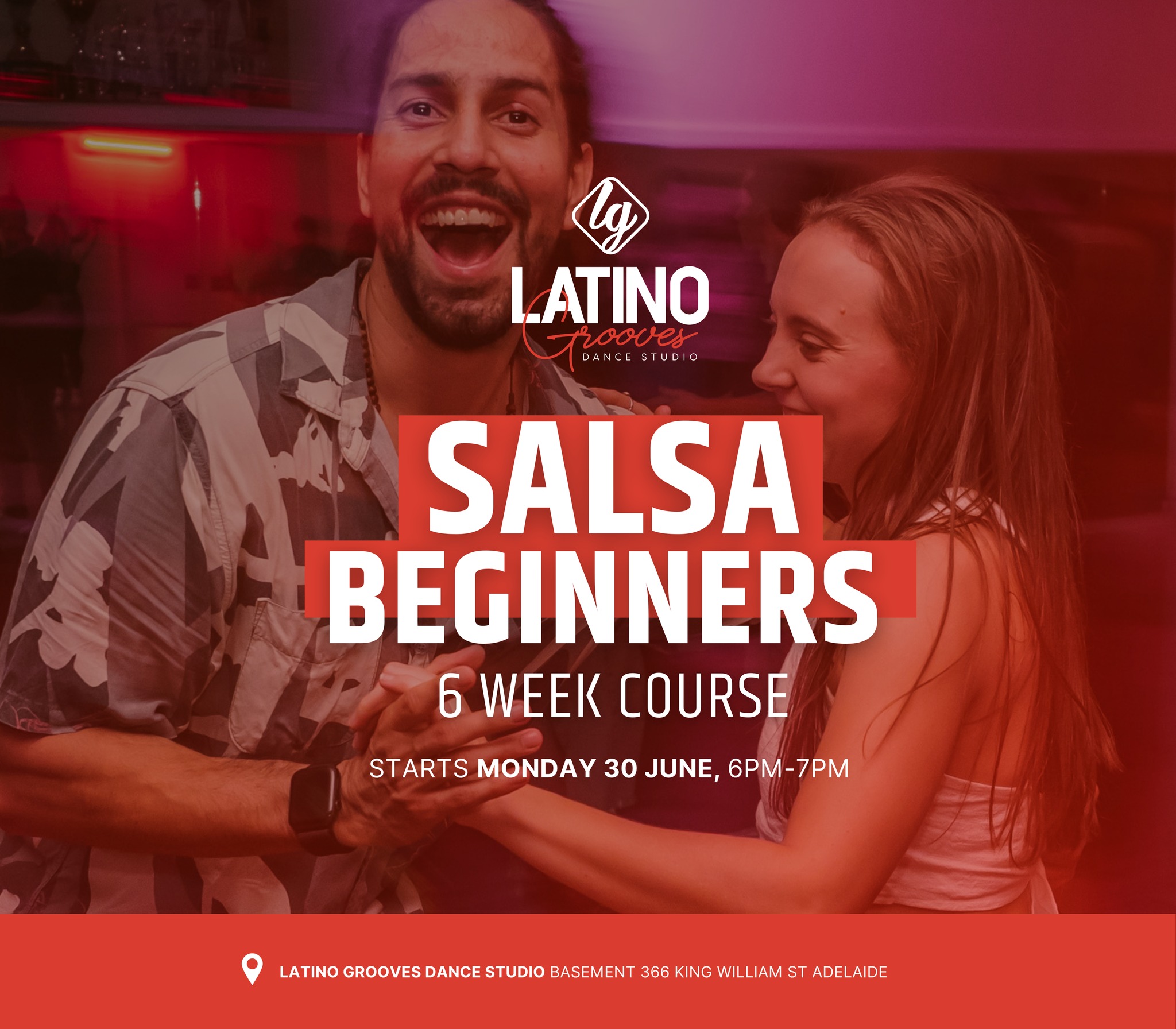 Beginners Salsa course Starts Monday 30 June