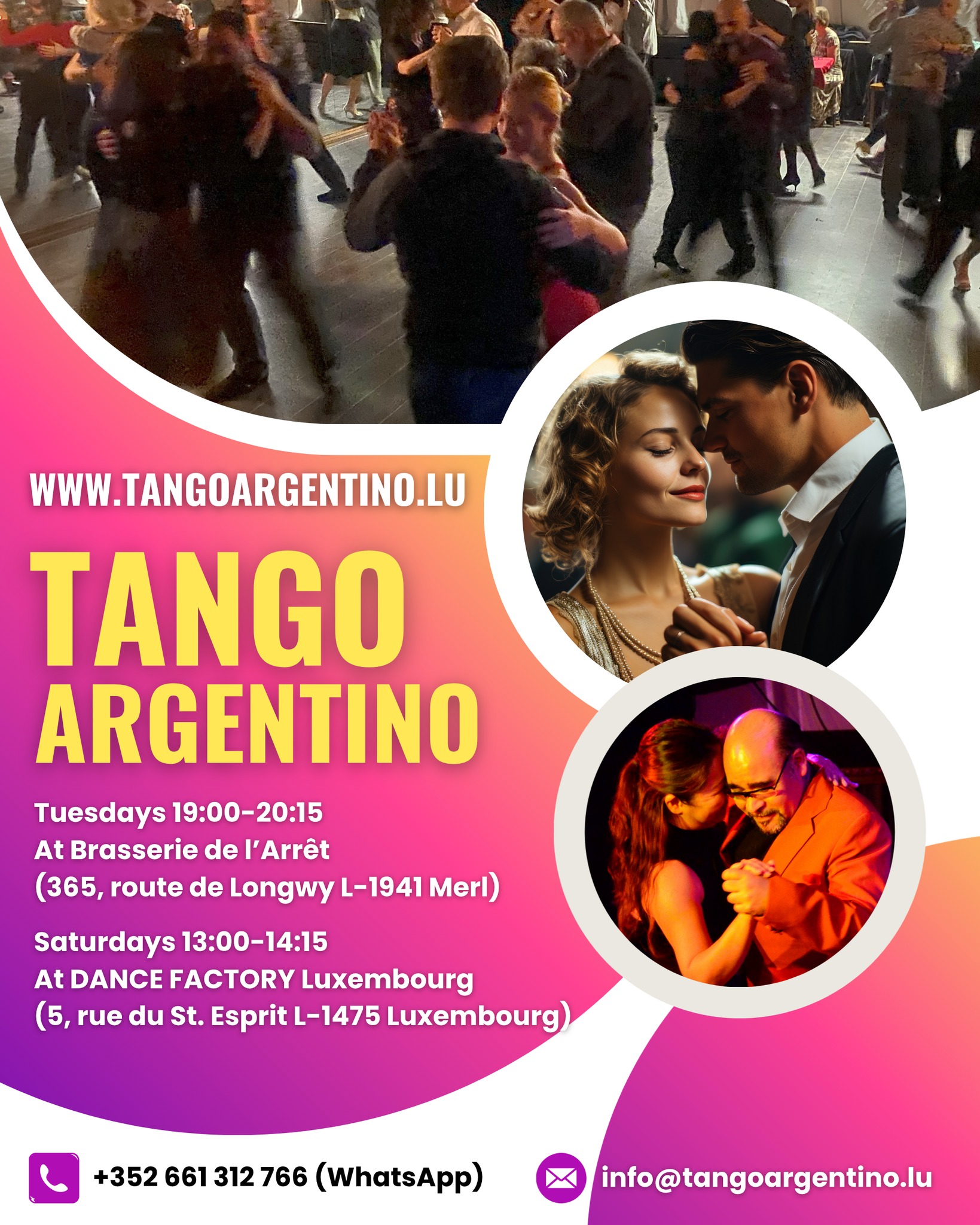 Tango for Beginners Tue.13 & Sat.18 Apr.