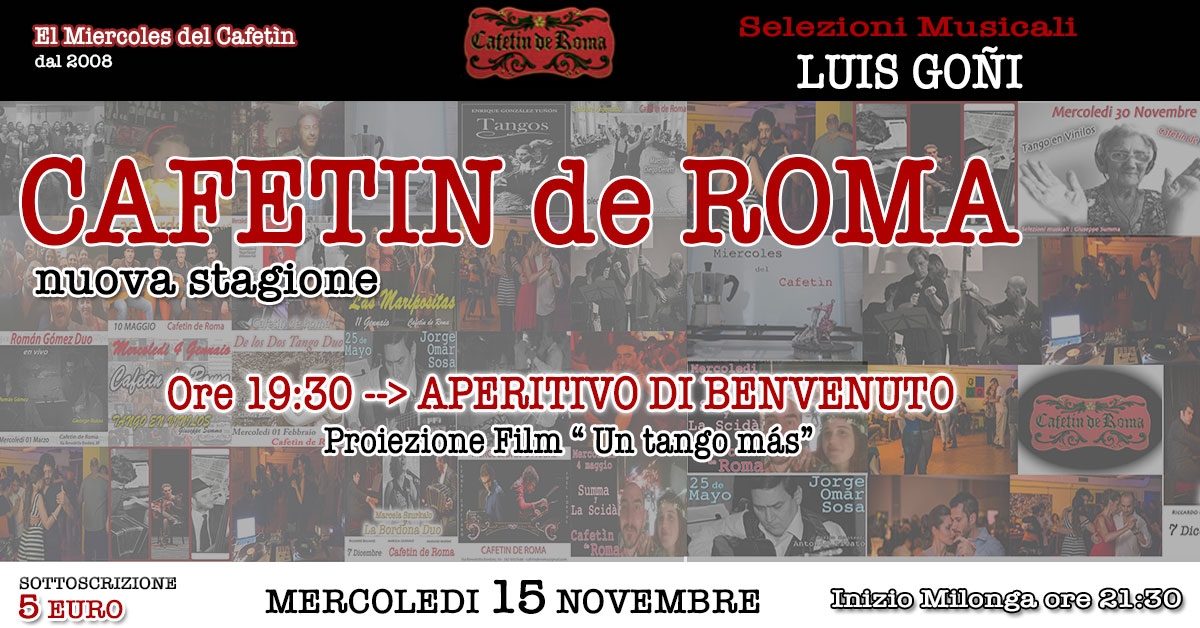 EL MIERCOLES DEL CAFETIN
