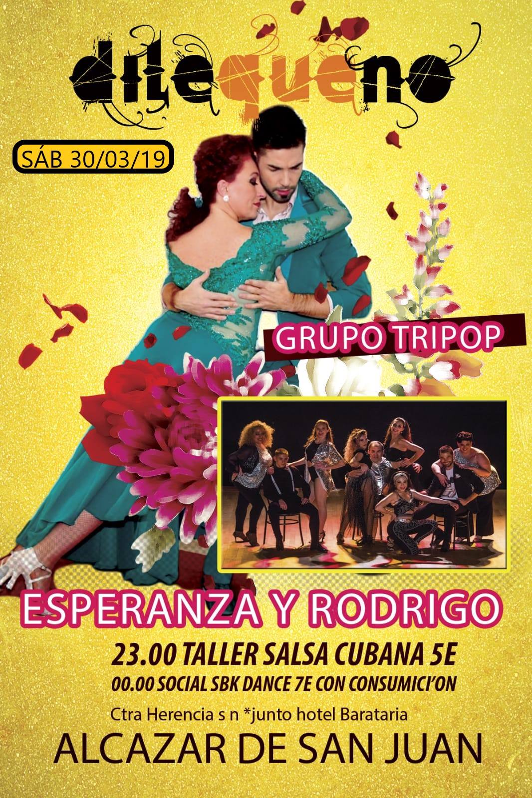 Fiesta DqN con Esperanza y Rodrigo y grupo Tripop