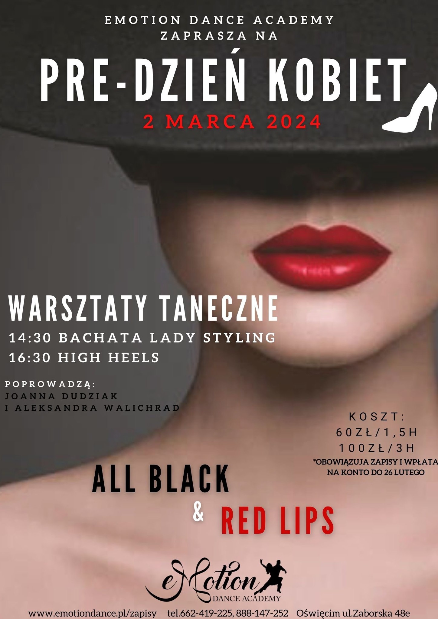 ✨PRE-DZIEŃ KOBIET✨ALL BLACK & RED LIPS💋