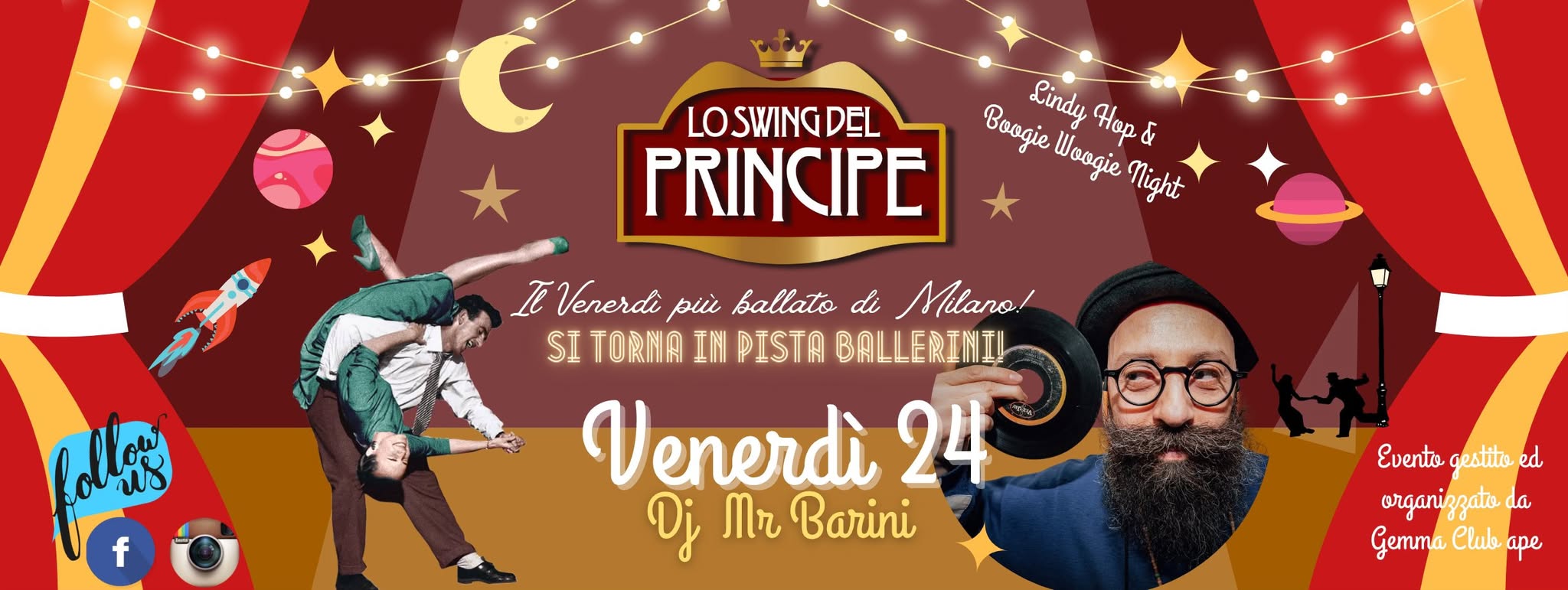 ☆ Lo Swing del Principe ☆ Lindy Hop & Boogie Woogie Night ☆ Dj Mr Barini ☆
