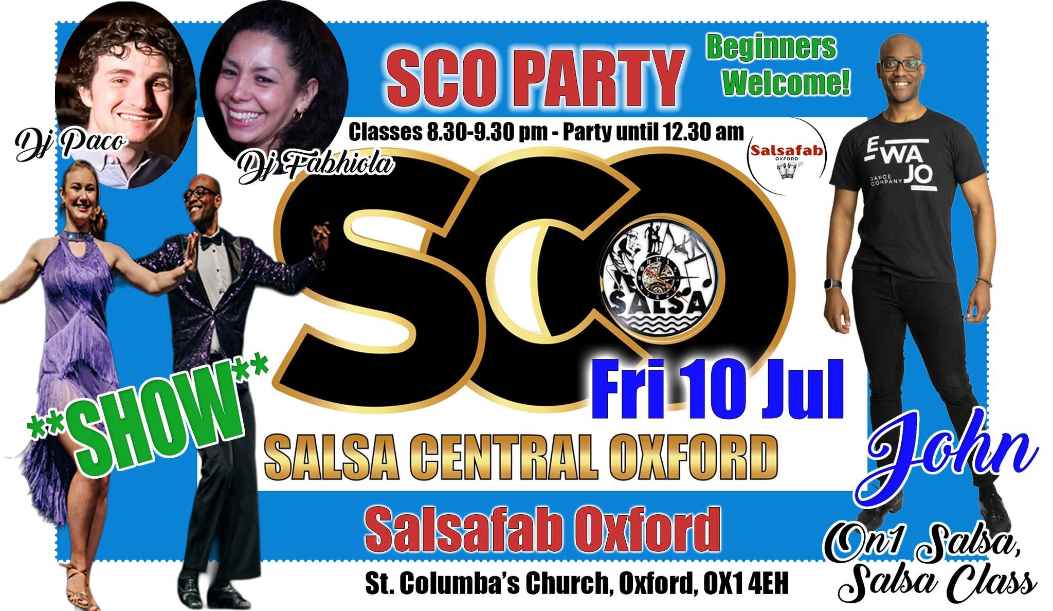 SCO PARTY- FRI 10 JUL- Show by John & Yulia