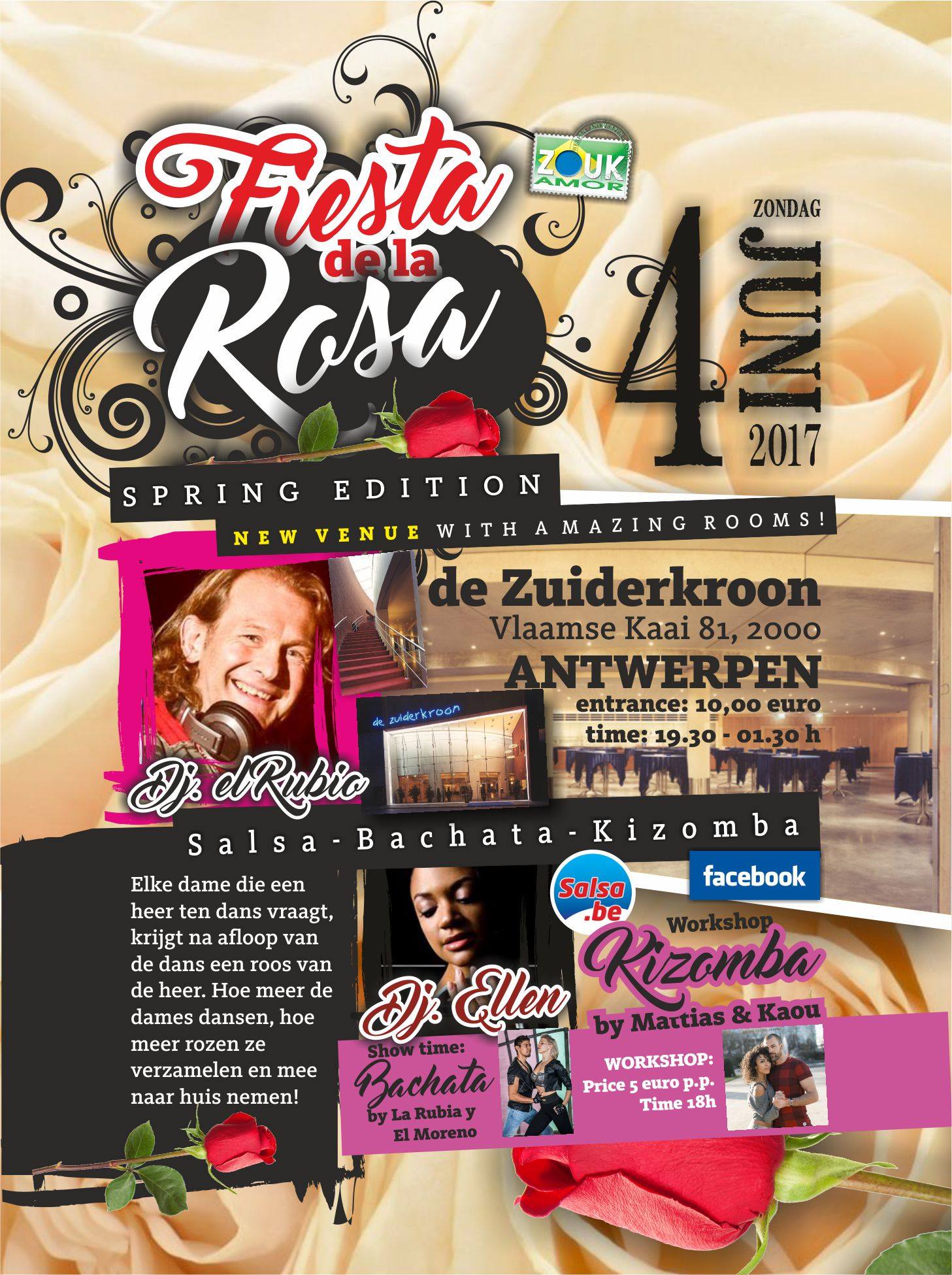 Fiesta de la Rosa:Dj Ellen, Dj Rubio,Mattias Kaou & Rubia Moreno