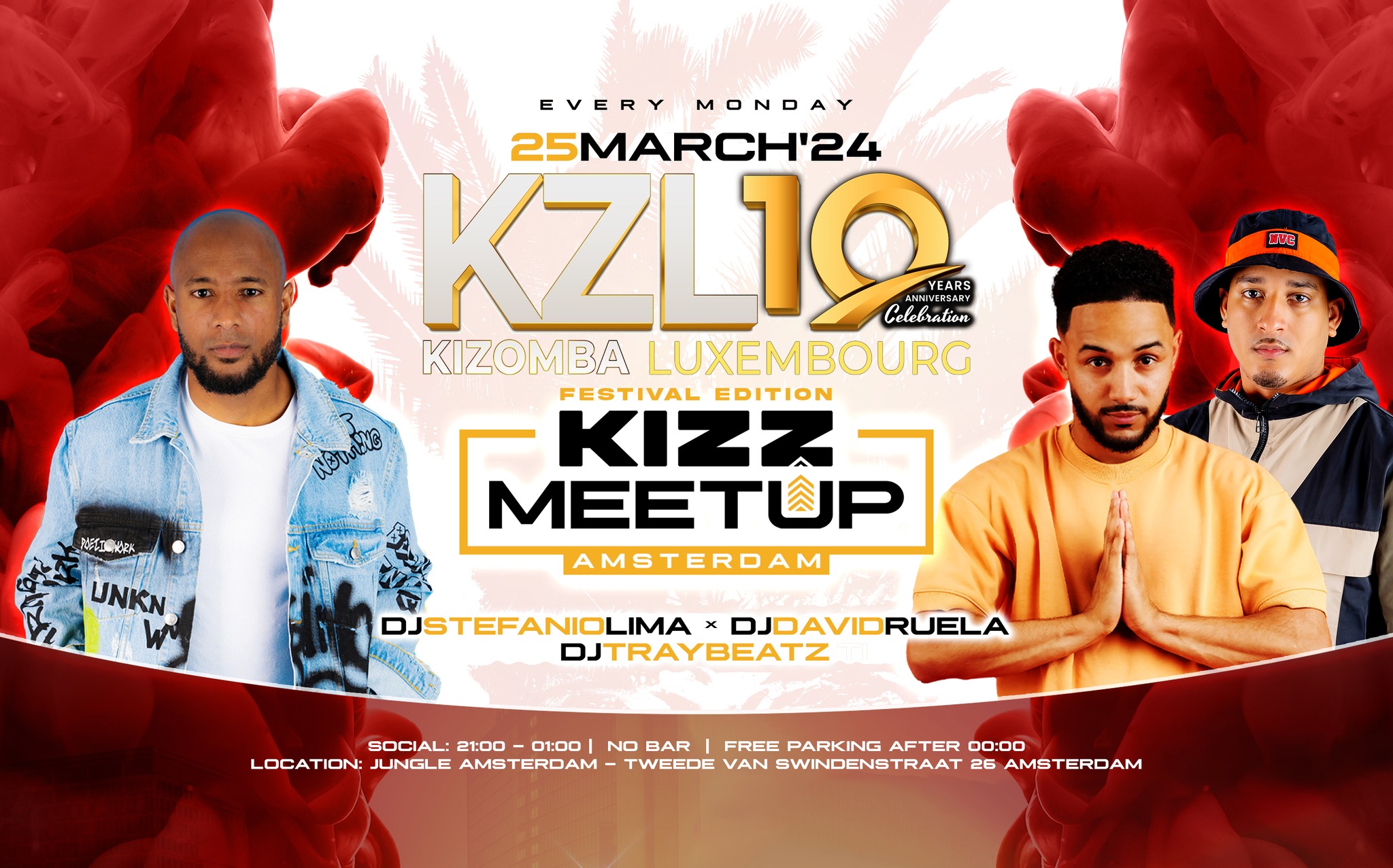 KIZZ MeetUp 'Festival Edition': Kizomba Luxembourg 10 Stefanio Lima x David Ruela x Traybeatz