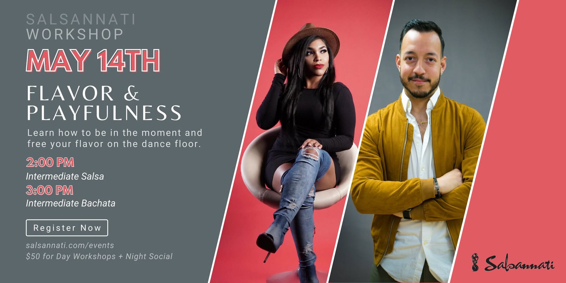 Flavor & Playfulness Dance Workshop with Marcus & Rosa