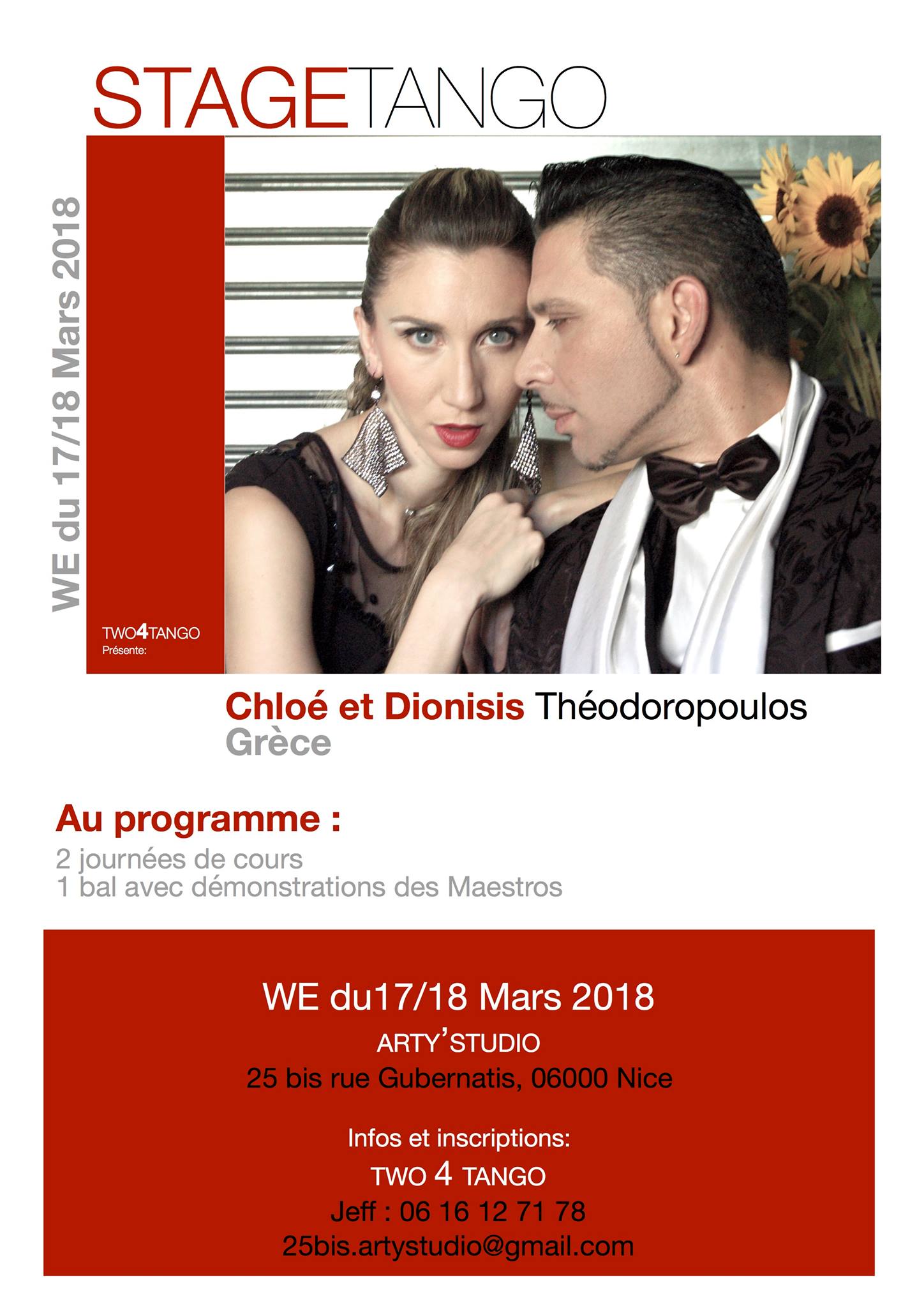 Stage Tango argentin avec Chloé & Dionisis Théodoropoulos