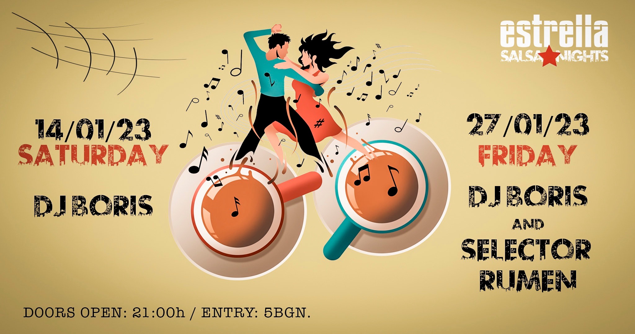 Estrella Salsa Night DJ Boris Selector Rumen
