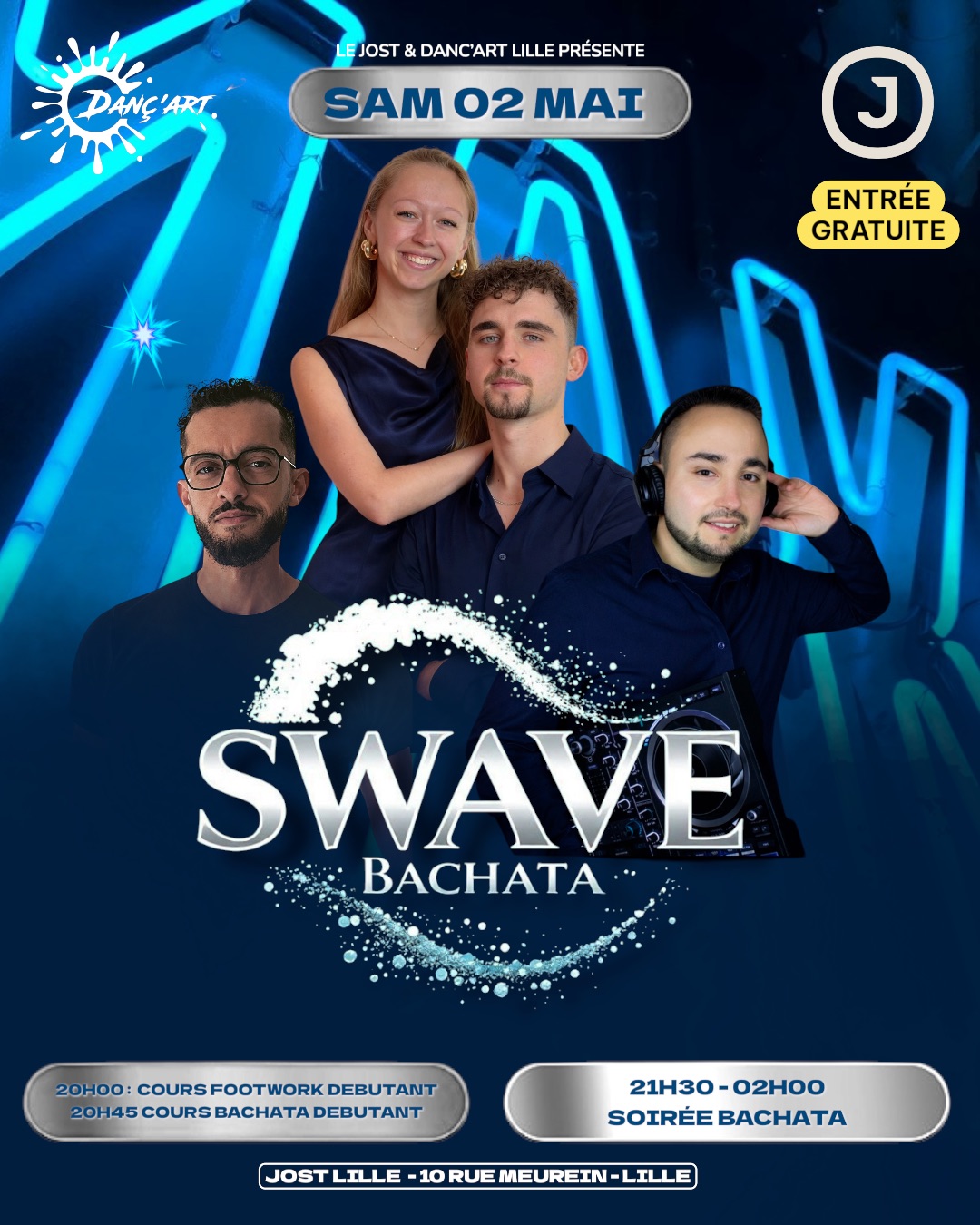 SWAVE BACHATA LILLE éd.7: cours et soirée gratuite 🌊 💃🕺