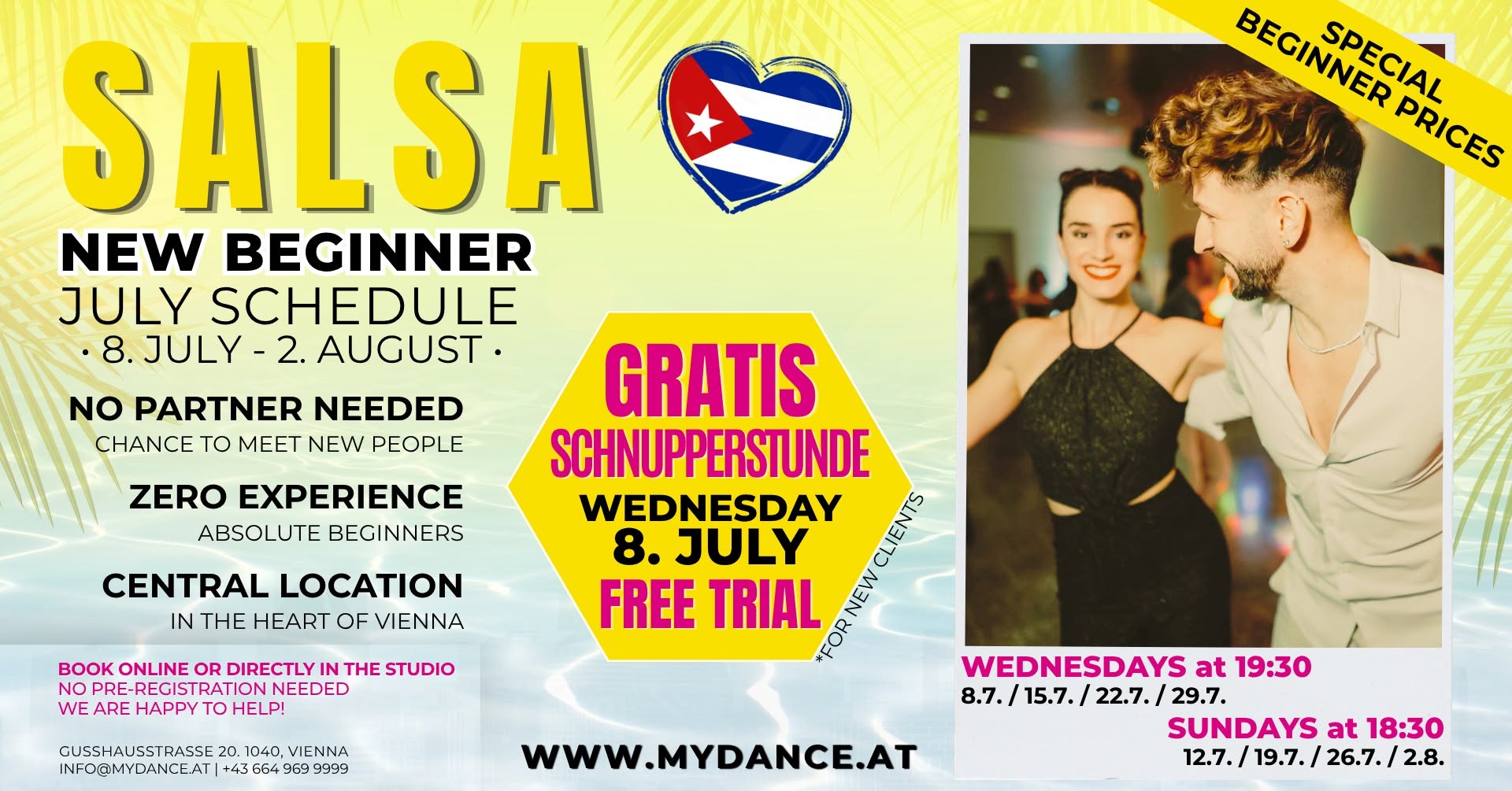 SALSA CUBANA BEGINNER JULY Program