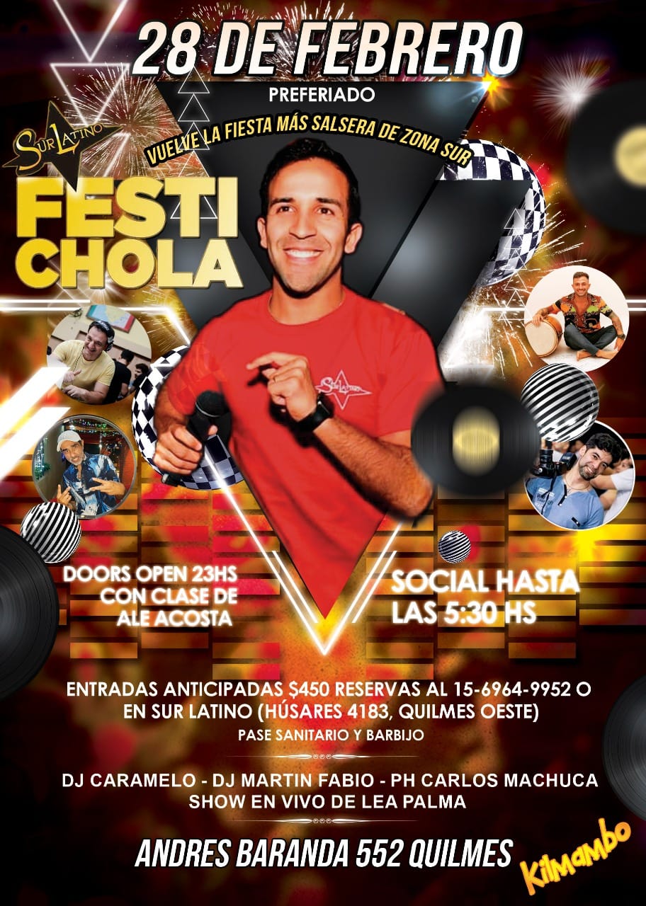 FESTICHOLA SALSA y BACHATA! Preferiado 28 de Febrero!