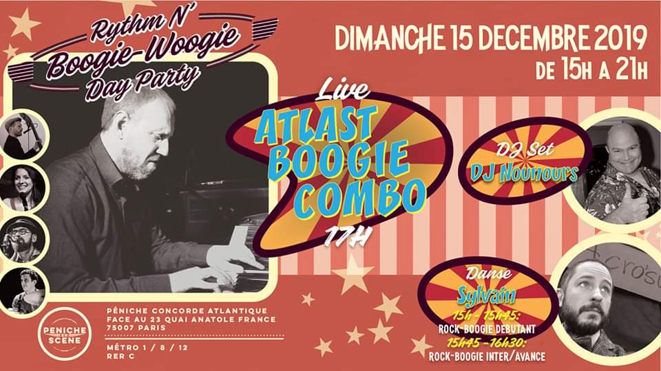 Live Atlast Boogie Combo @Péniche Concorde Atlantique: Annulé !