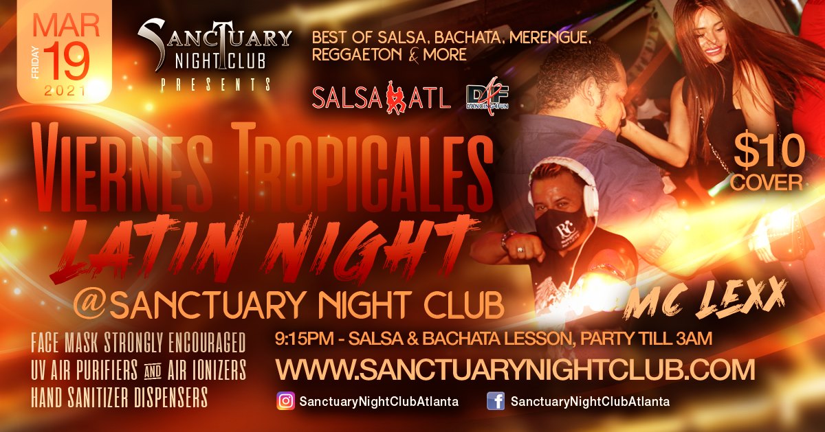 Viernes Tropicales Latin Night w MC Lexx