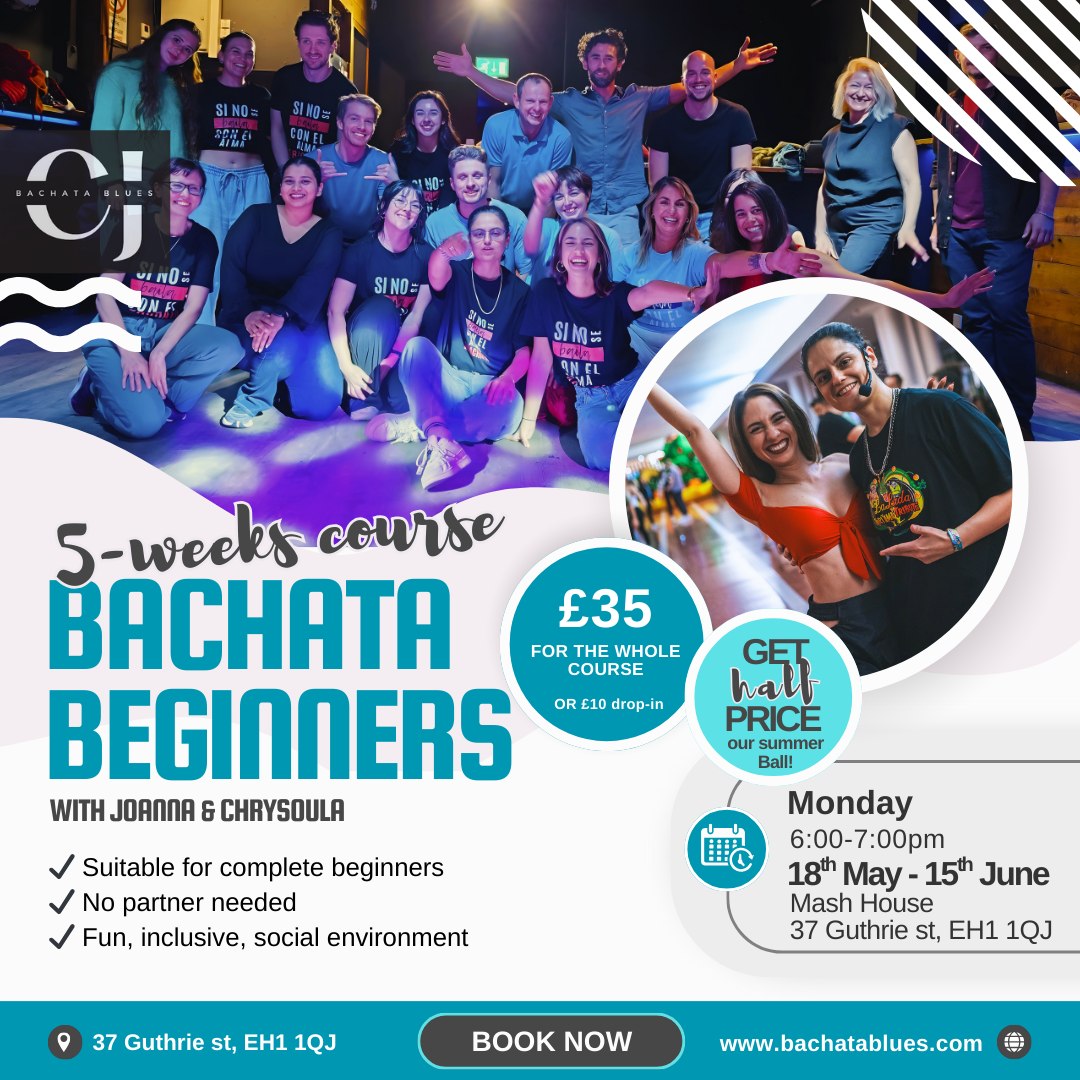 Bachata Beginners 5-Weeks Course๐คlast one before summer!
