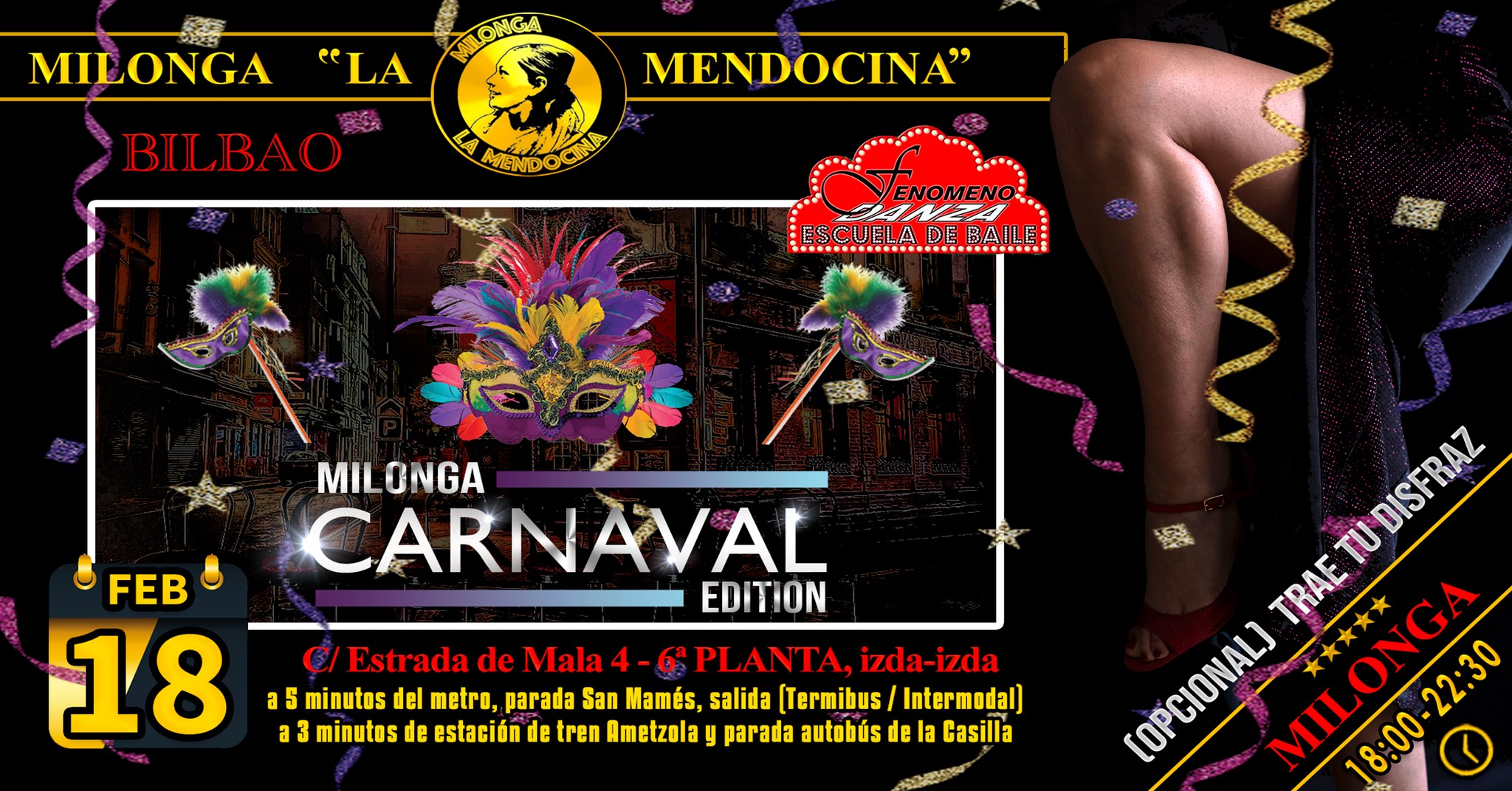 Milonga La Mendocina ¡CARNAVAL Edition!