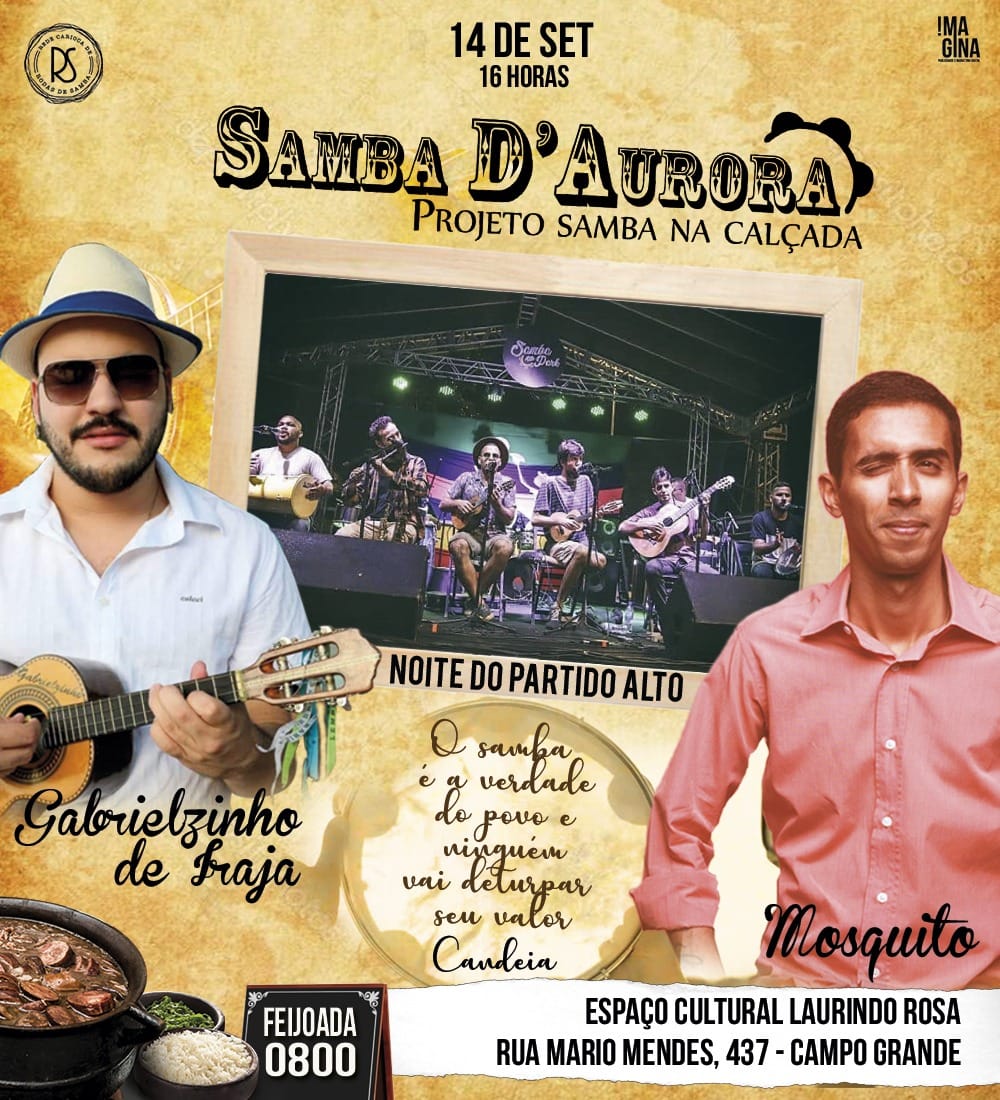 Samba D'Aurora-Samba na Calçada Mosquito & Gabrielzinho do Irajá