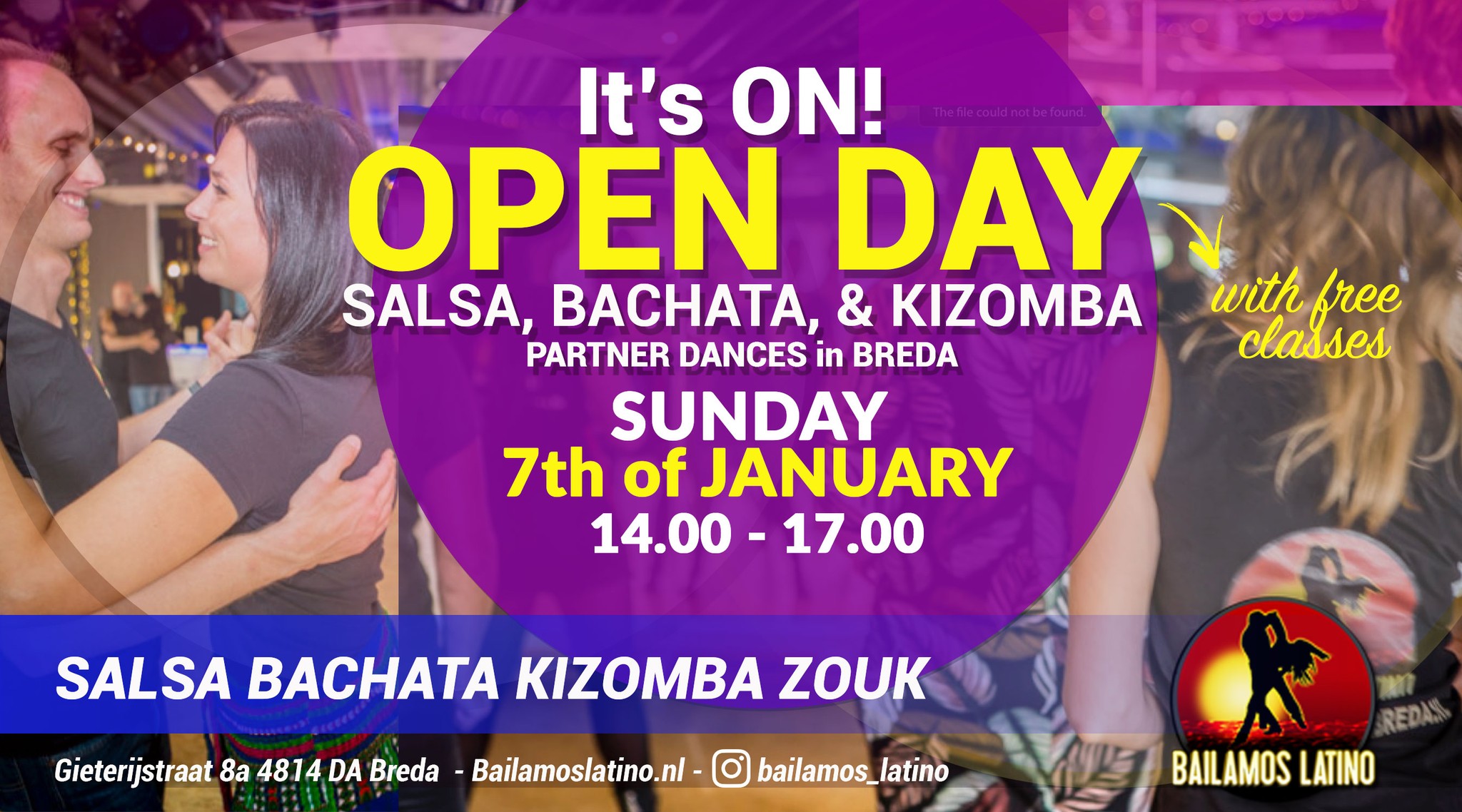 7 JAN 2024 Open Dag Bailamos Breda - Salsa Bachata Kizomba