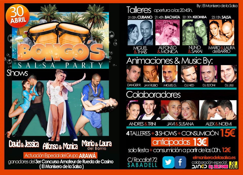 Bongo's Salsa Party - Shows y Talleres by El Manisero de la Salsa