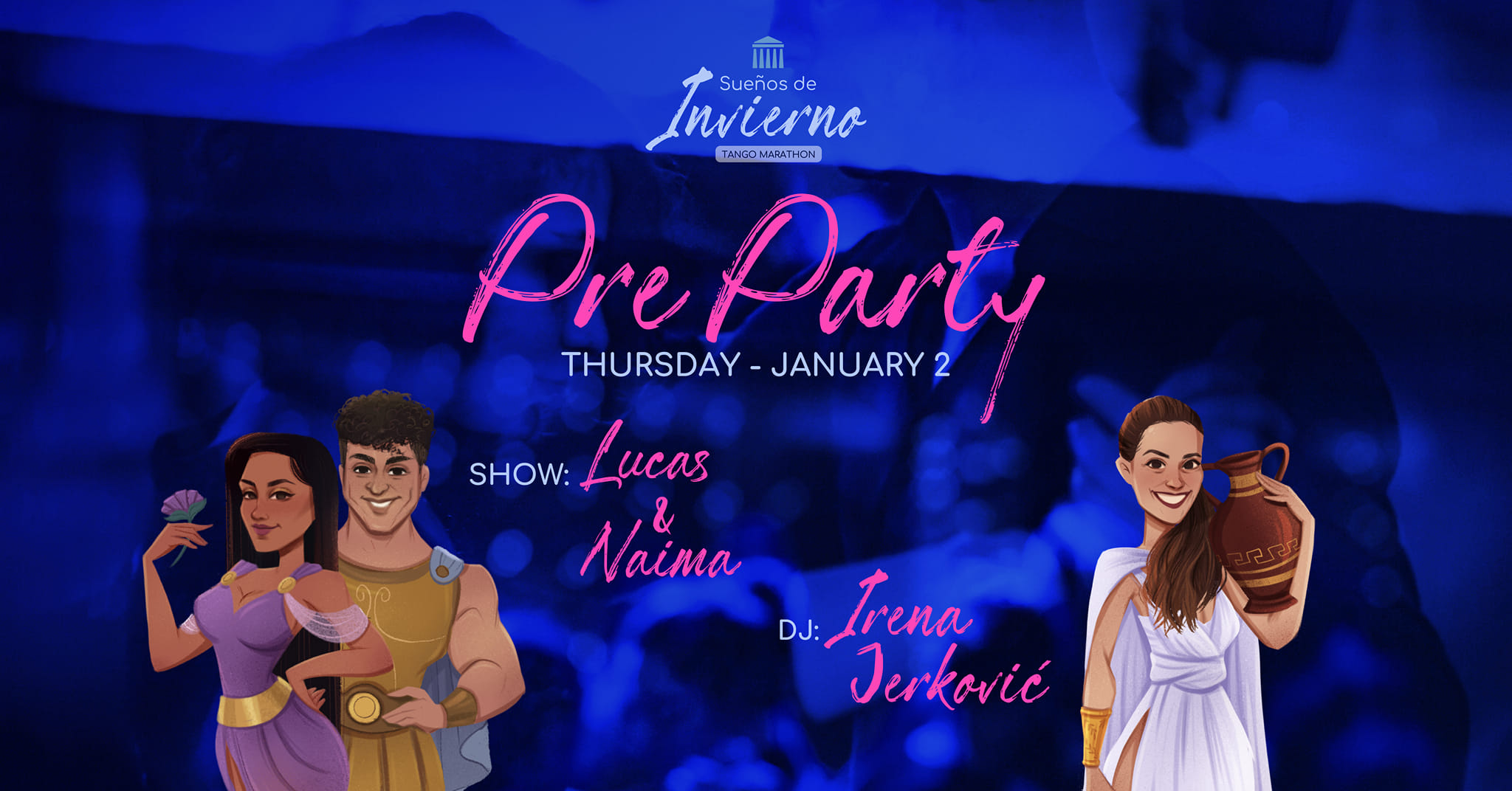 Pre Party Sueños de Invierno TM - Show Lucas&Naima - Dj Irena Jerković - Open to Public