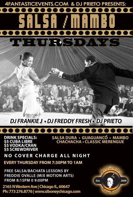 Salsa Thursdays! No Cover!