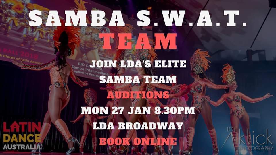 Auditions for Lda's Samba Swat Team