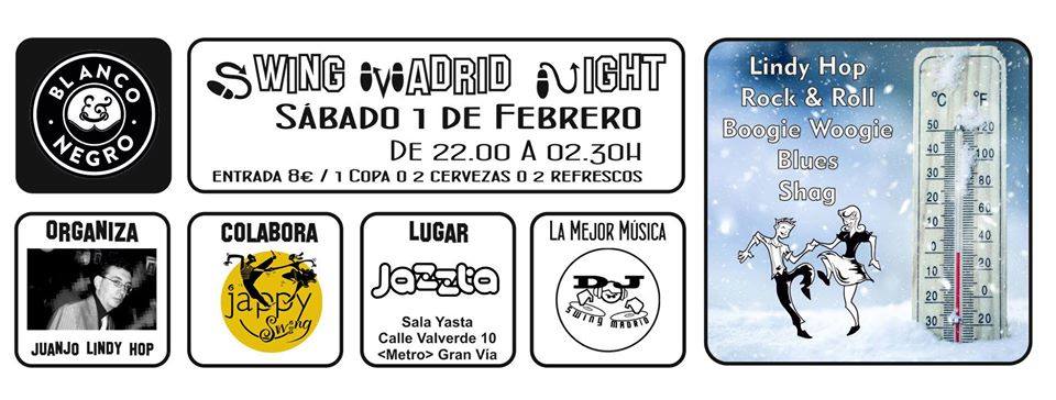 Swing Madrid Night. Especial Sábado en la Sala Yasta.
