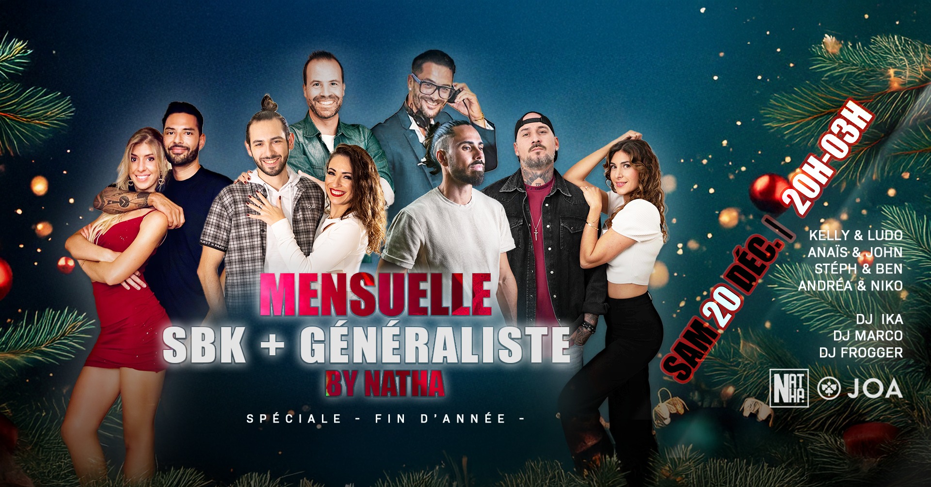 ✨ La Mensuelle SBK + Généraliste ✨spéciale Fin D'année - Casino Joa