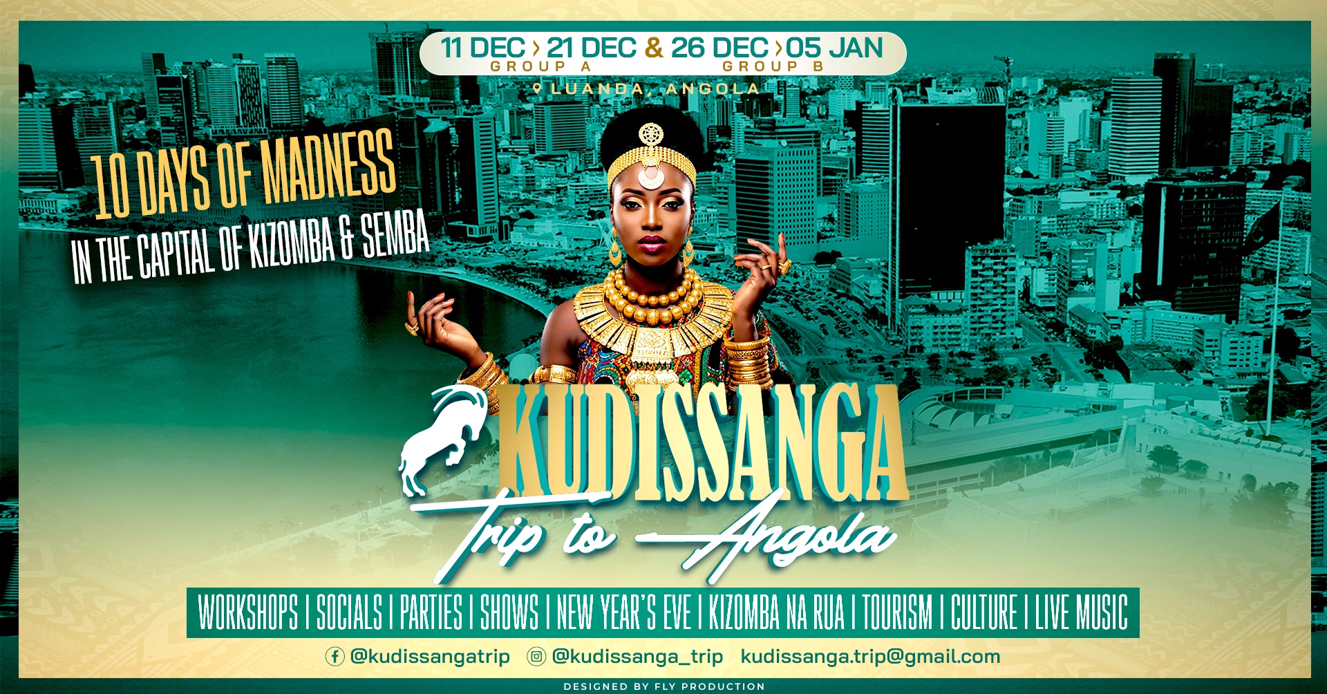 KUDISSANGA Trip to Angola, December 2026 - January 2027 (two groups)