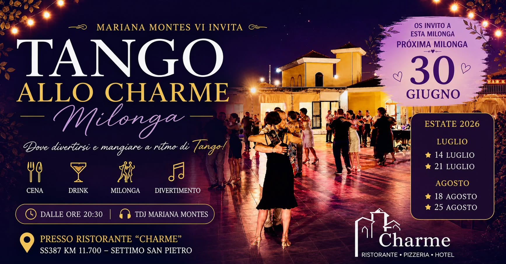 TANGO allo CHARME Cagliari