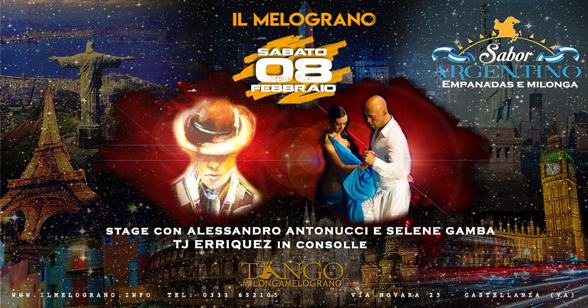Sabor Argentino: Empanadas e Milonga Sabato 18 Gennaio 2020