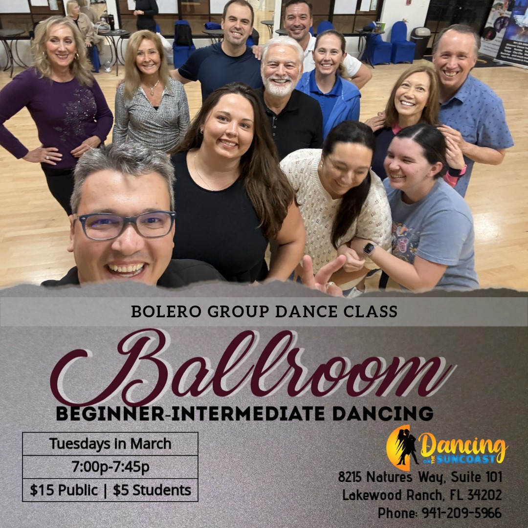 Bolero group class at Dancing on the Suncoast