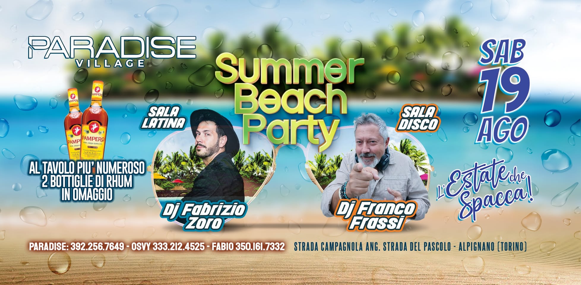 SABATO PARADISE VILLAGE - L'ESTATE CHE SPACCA