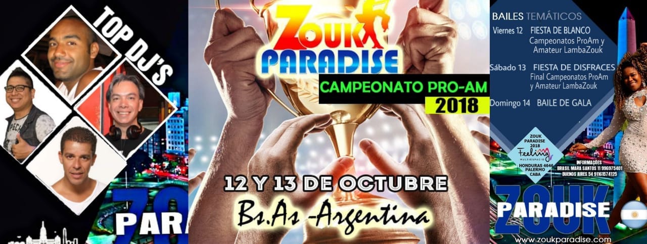 ZOUK PARADISE Campeonato AMATEUR Con @silmolinaboutique