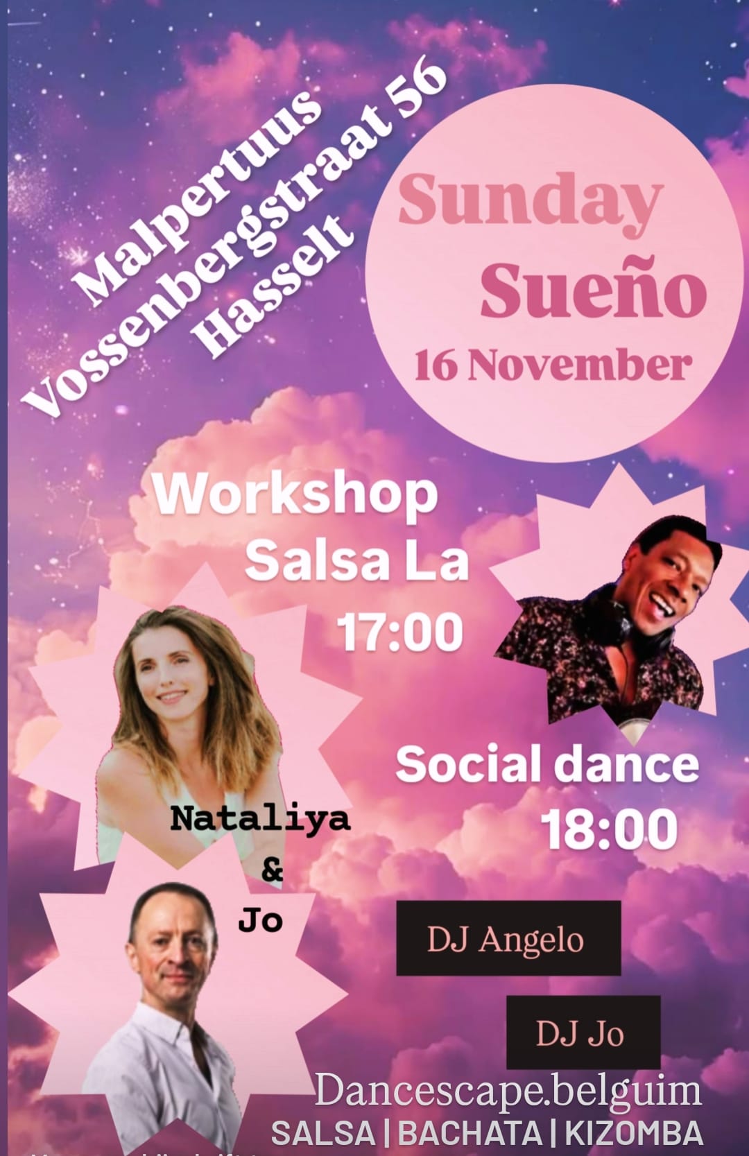 Sunday Sueño @ Malpertuus met Dj Angelo - Dj Jo en Workshop Salsa LA met Nataliya !!