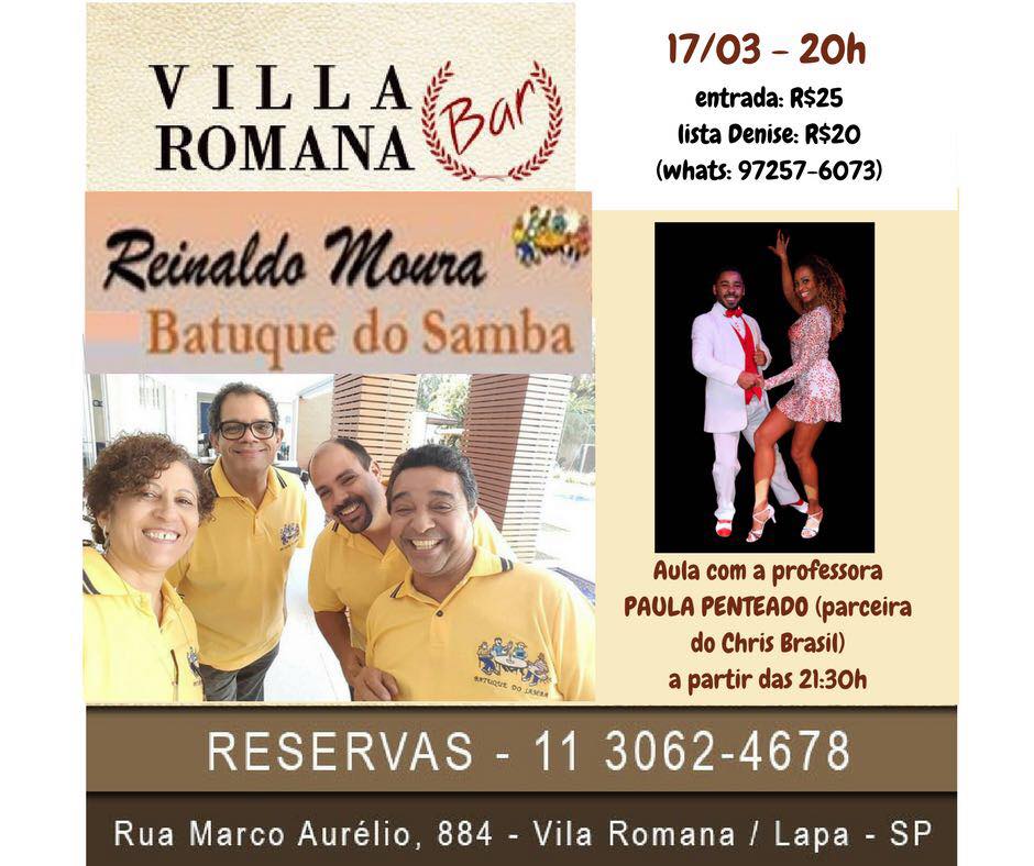 Reinaldo Moura + aula de Paula Penteado