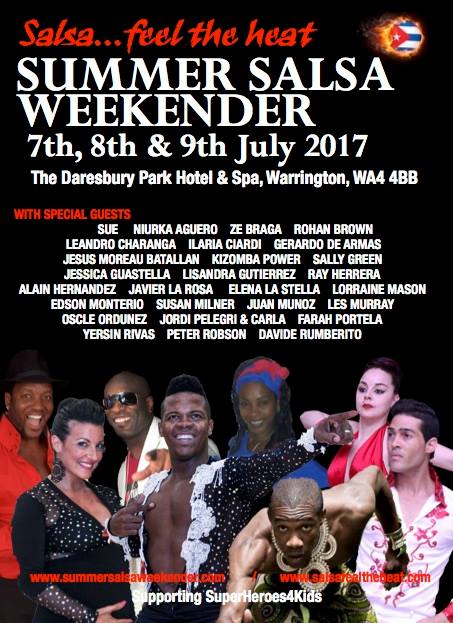 Salsa feel the heat Summer Salsa Weekender 7th, 8th & 9th July 2017